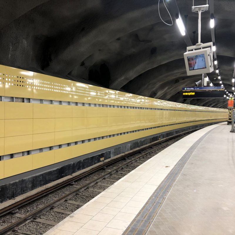 STOCKHOLM. Tunnelbanestation Fridhemslplan.